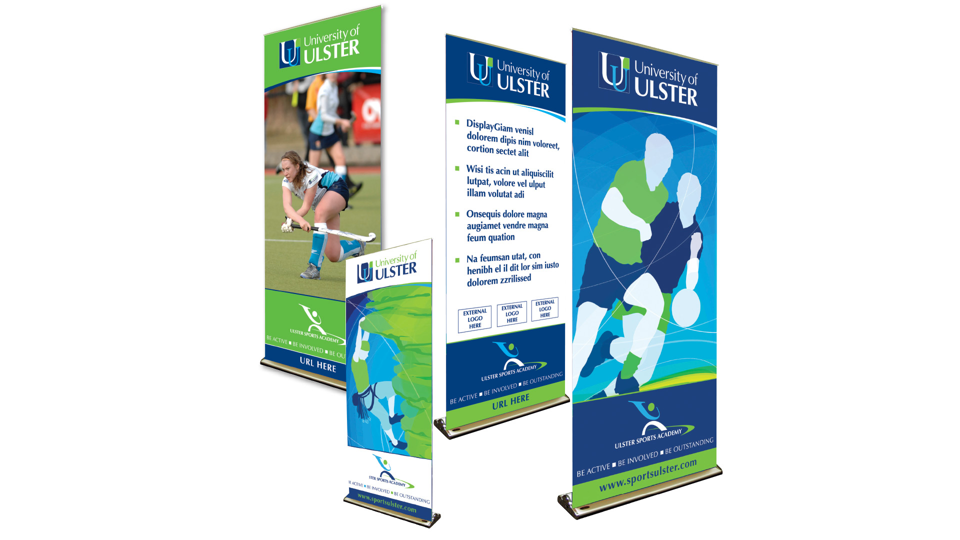 Ulster Sports Academy Pop up stands